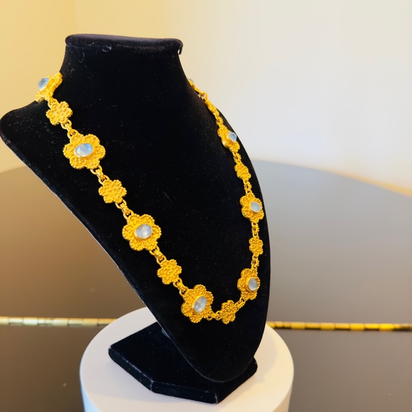 NWT Authentic Rare Luxury Julie Vos Flower Stations Statement Necklace - Picture 13 of 17